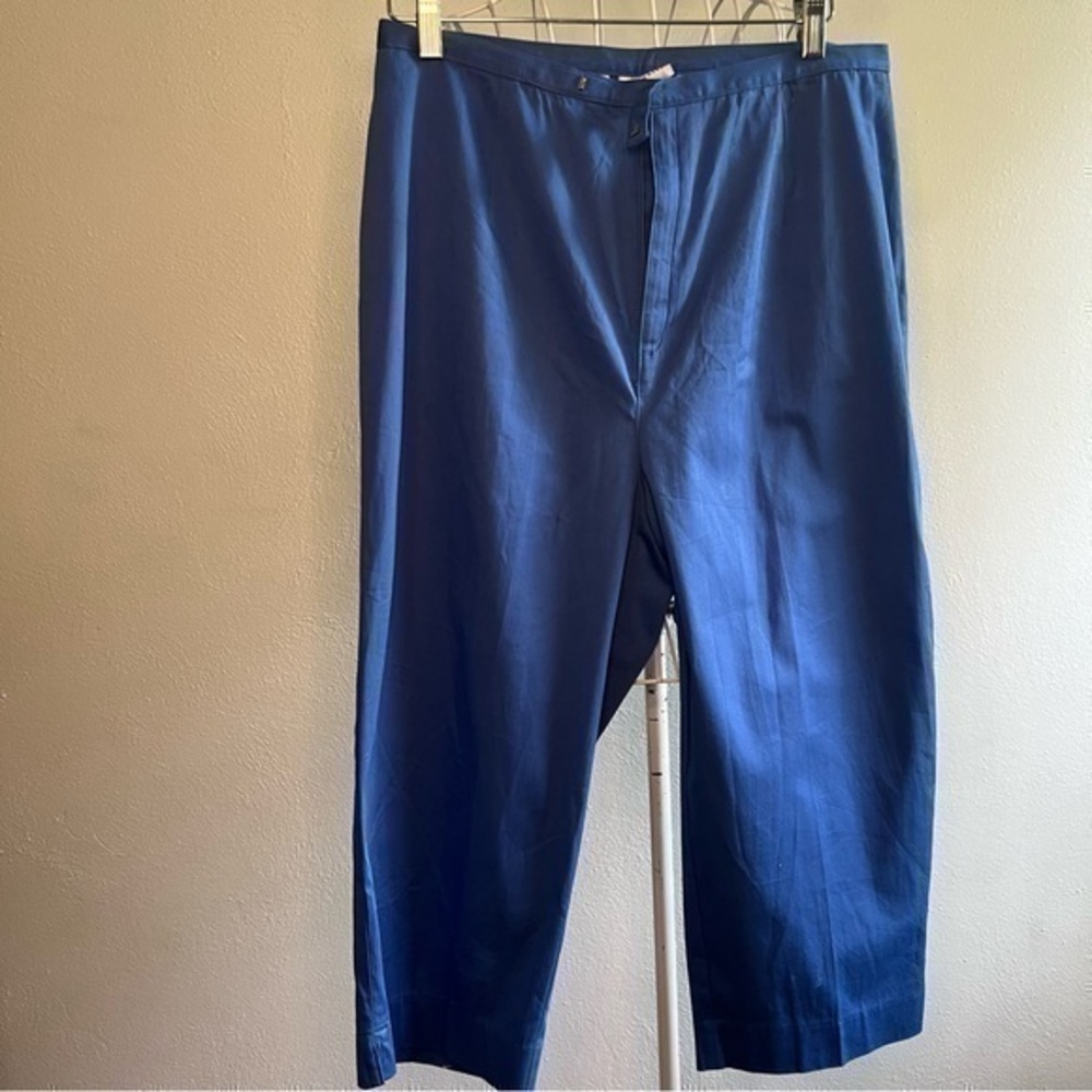 Kim Rogers blue capris, Sz 10. Like new.